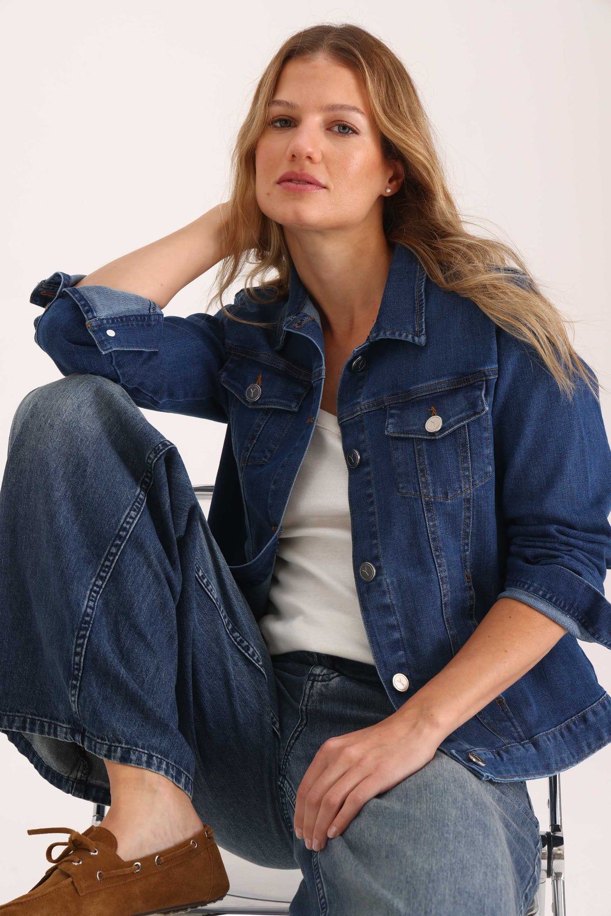 CAMPERA DENIM LARA BLUE