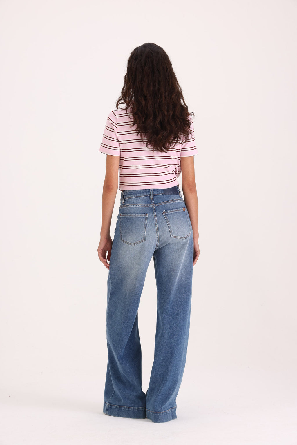 Y005 WIDE LEG T.ALTO MID BLUE