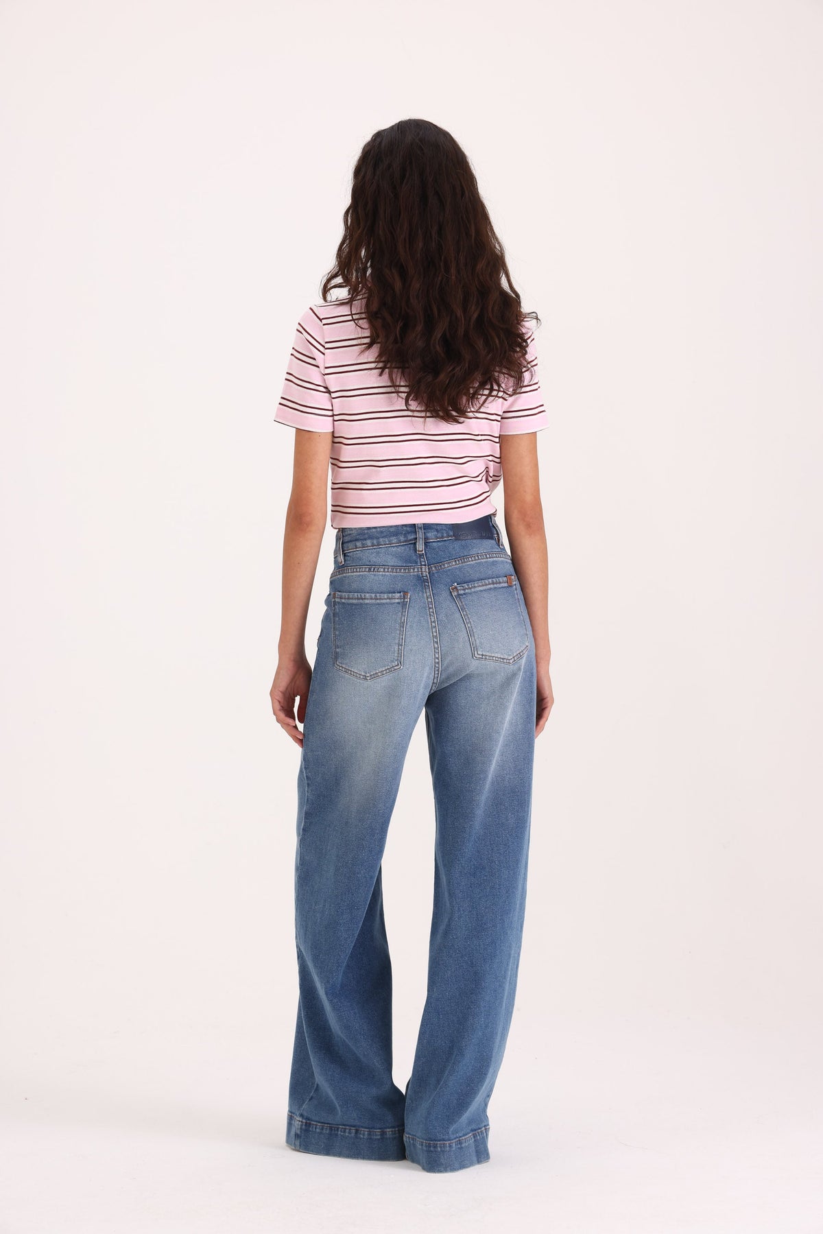 Y005 WIDE LEG T.ALTO MID BLUE